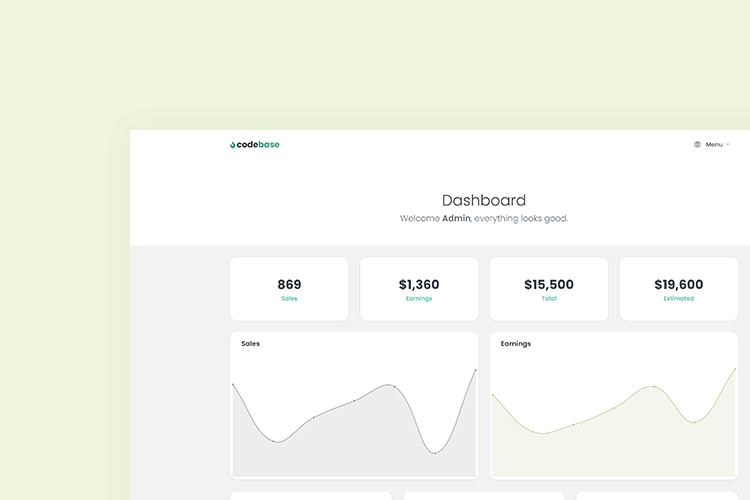 Dashboard Minimal